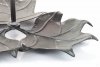 Etażerka metalowa liście Meisa Aluro dwupoziomowa - wys. 57,5 cm